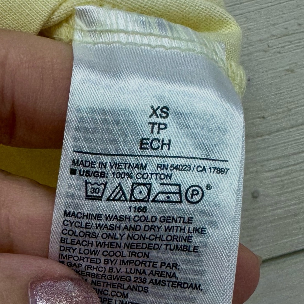 BANANA REPUBLIC Sleeveless Muscle Tank Top – XS – Pale Yellow - Picture 4 of 6